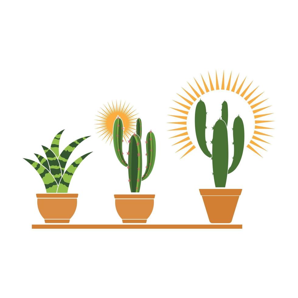växt i kruka ikon logo design vektorillustration vektor