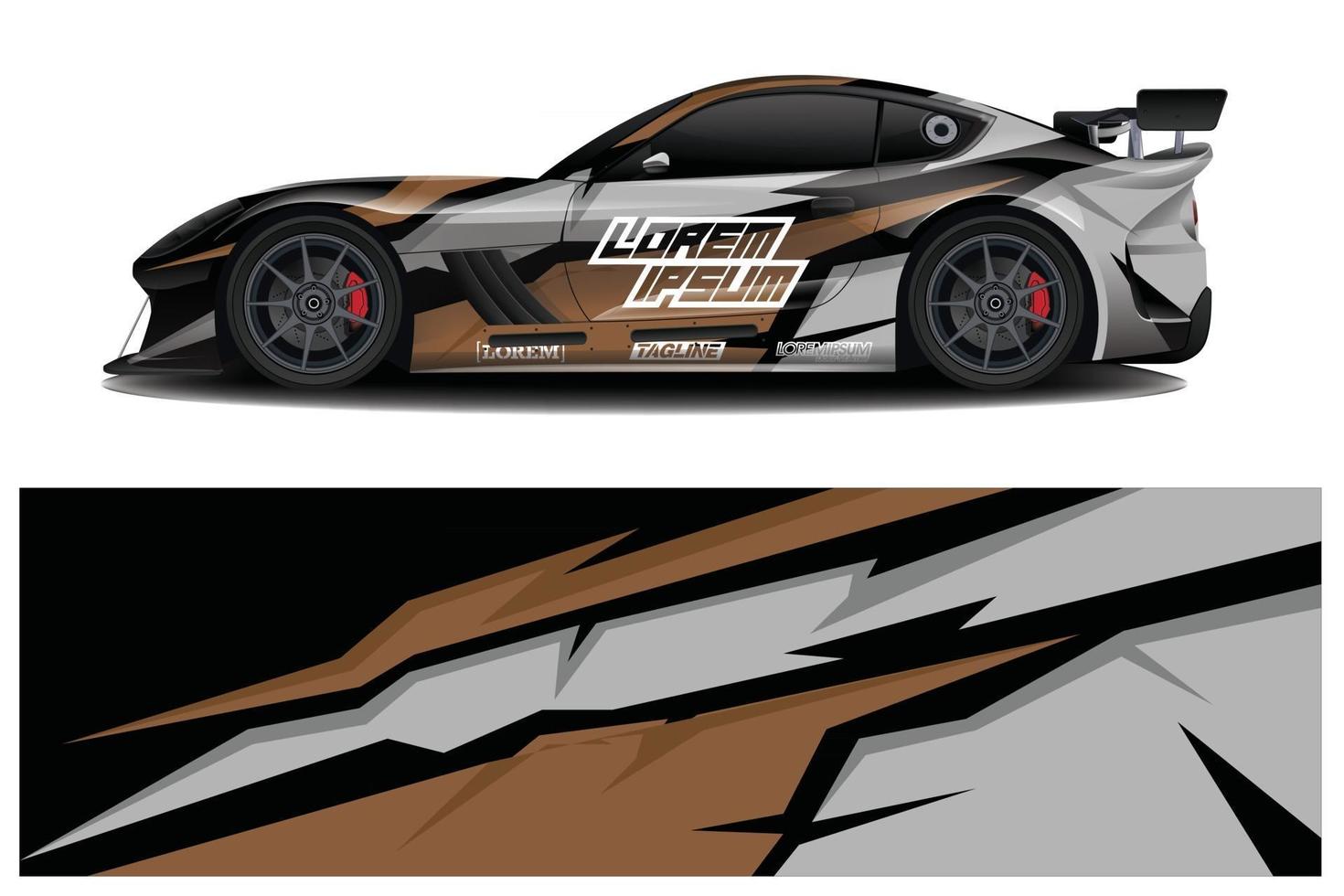 Auto Aufkleber Aufkleber Wrap Design Vektor