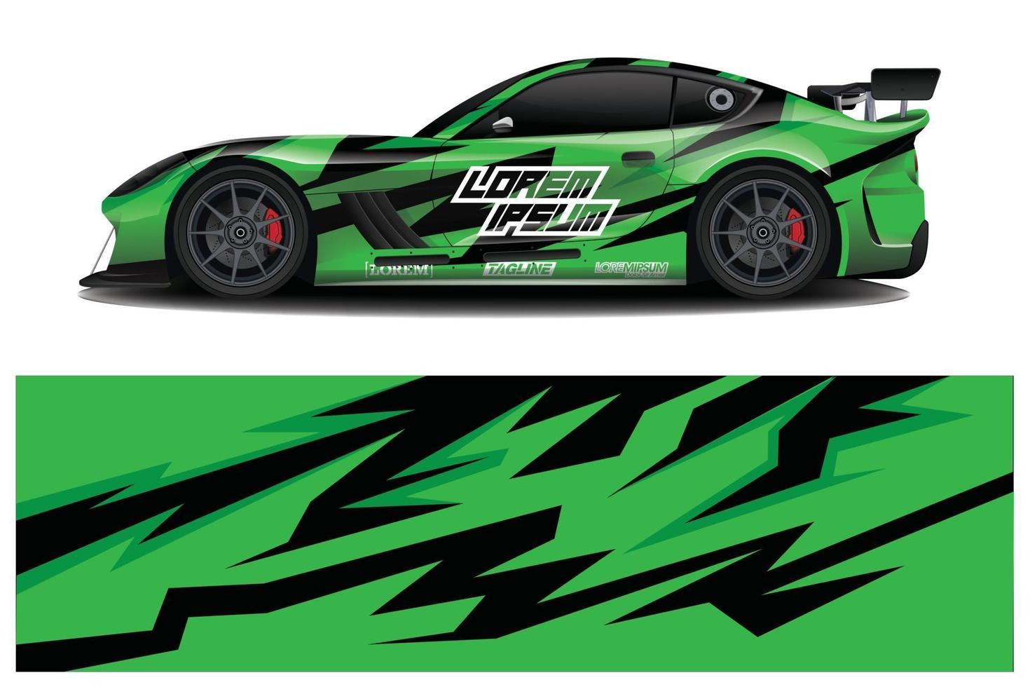 Auto Aufkleber Aufkleber Wrap Design Vektor