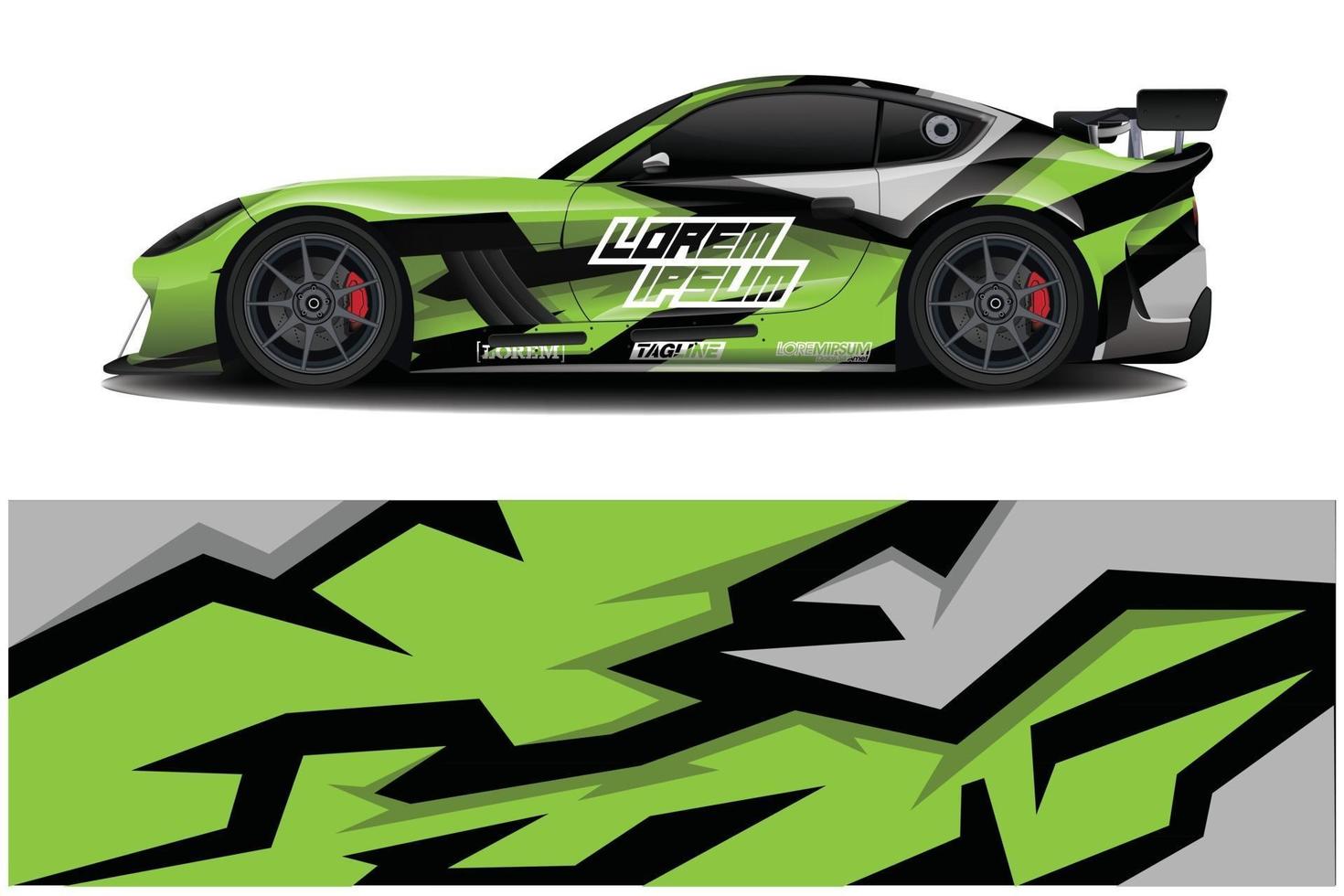 bil dekal dekal wrap design vektor