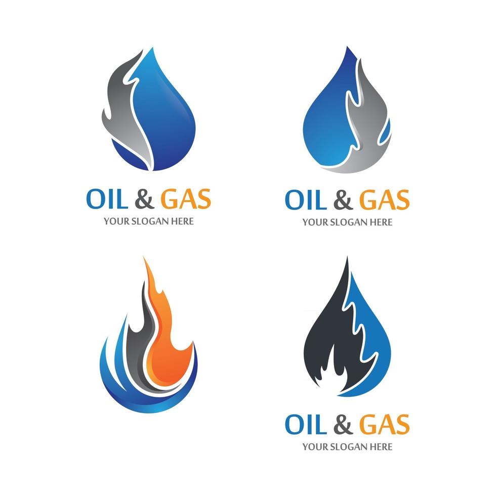 Öl- und Gas-Logo-Bilder vektor