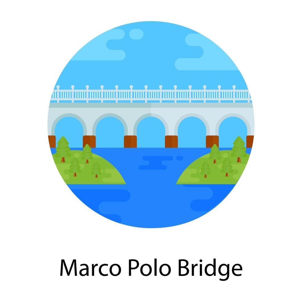 Marco Polobrücke vektor