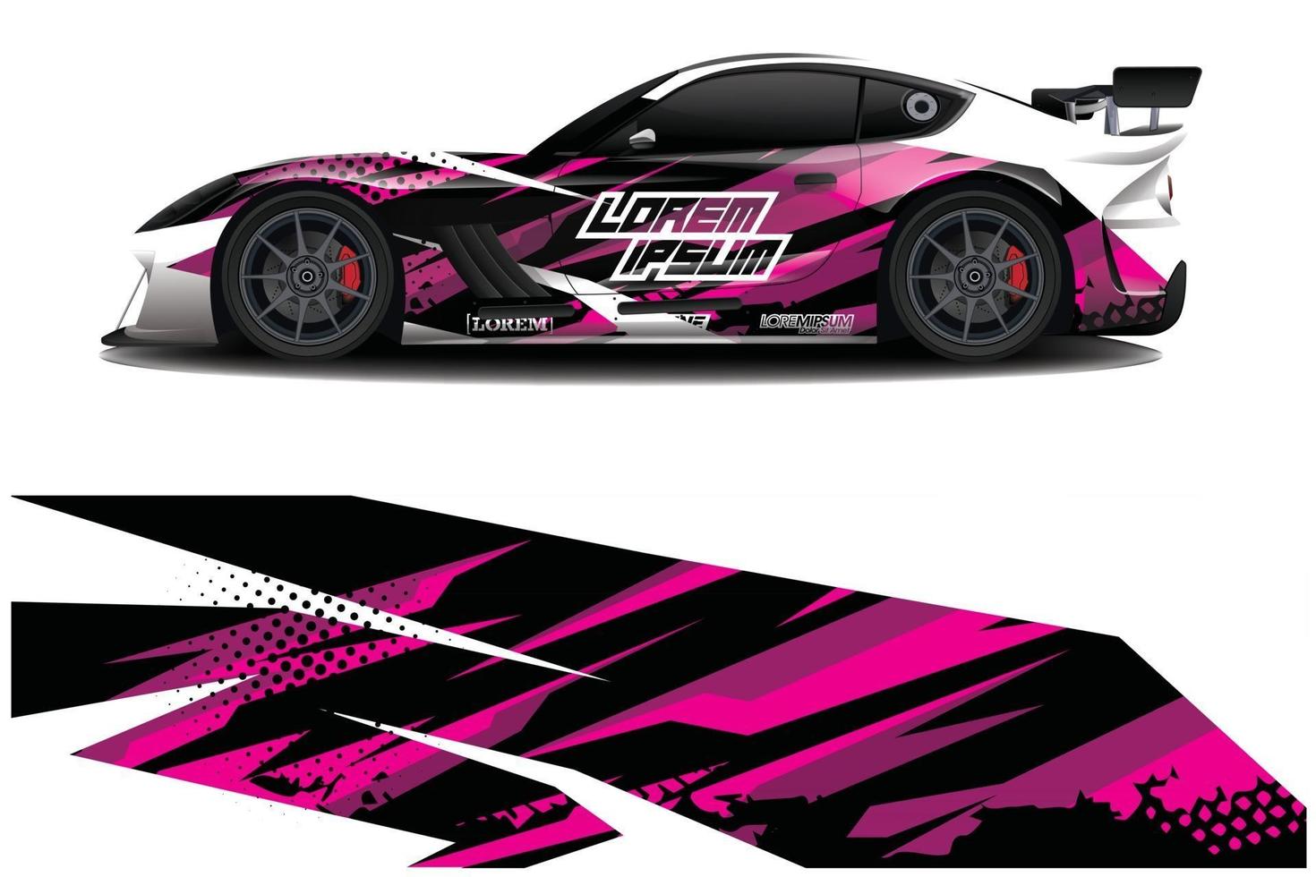 Auto Aufkleber Aufkleber Wrap Design Vektor