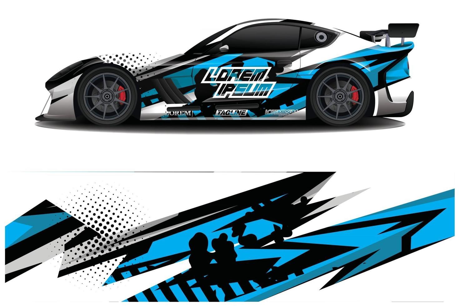 Auto Aufkleber Aufkleber Wrap Design Vektor