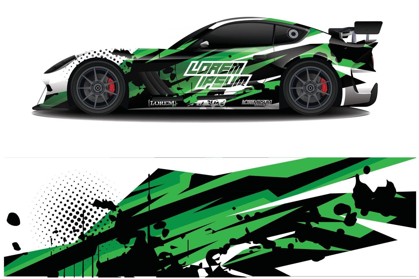 bil dekal dekal wrap design vektor