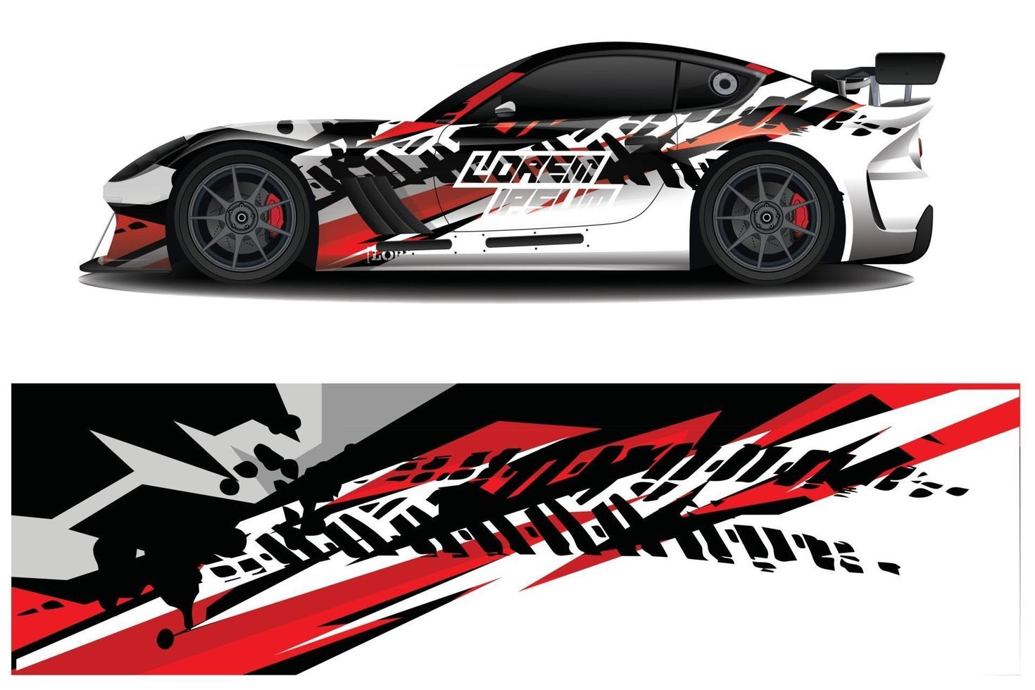 bil dekal dekal wrap design vektor