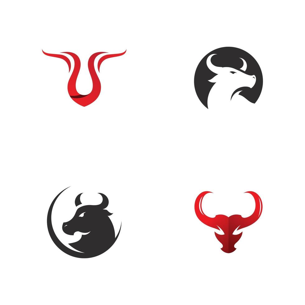 Stierkopf Logo Symbol Vektor Vorlagendesign
