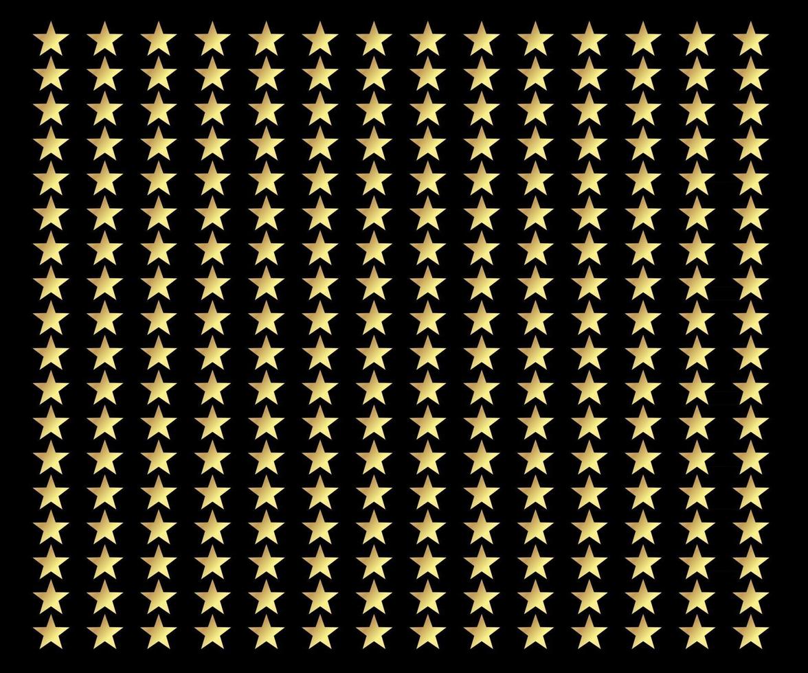 abstrakt guld stjärnor mönster. firande bakgrund vektor