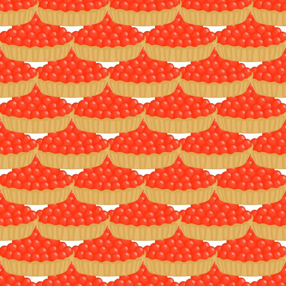 Abbildung zum Thema großes Muster identische Arten Fischkaviar vektor