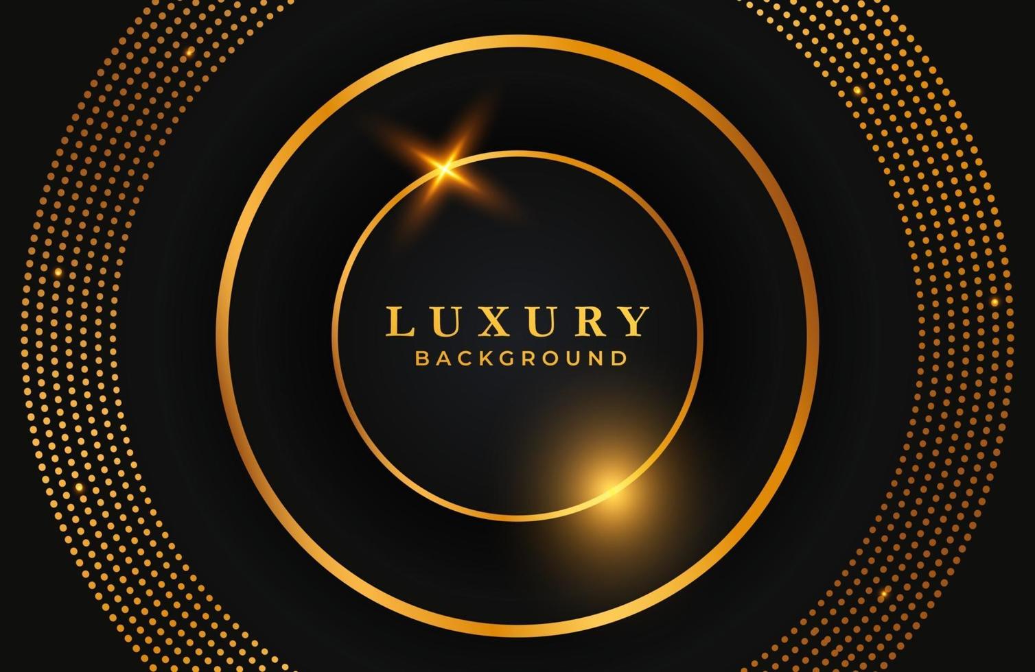 Luxus-Premium-Schwarzgold-Hintergrund mit abstrakten Elementen vektor