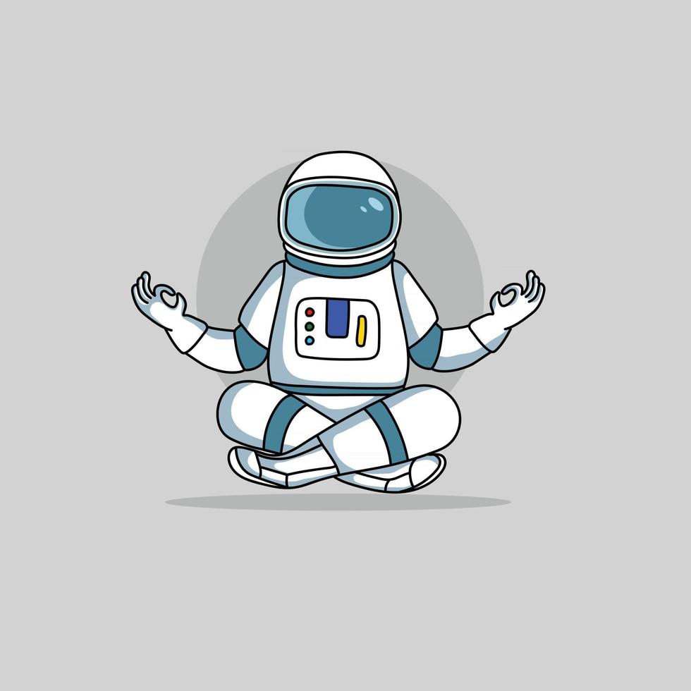 söt astronaut illustration vektor