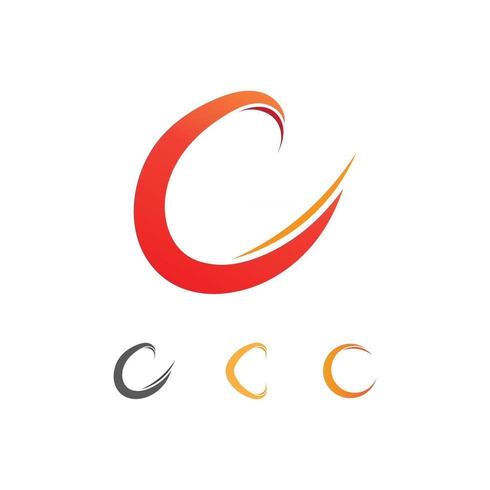 c Logo und Vitamin und Schriftart c Briefidentität und Designgeschäft vektor