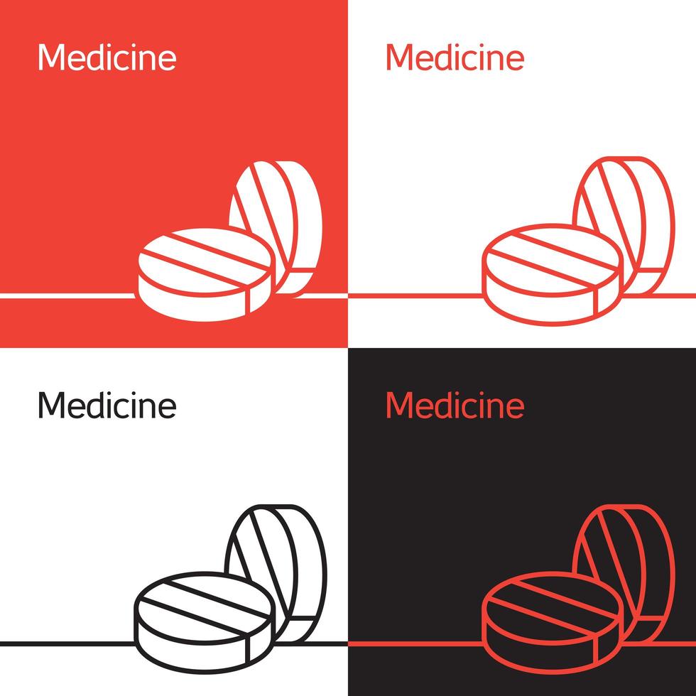 Medizinsymbol, Logo, Konzept vektor