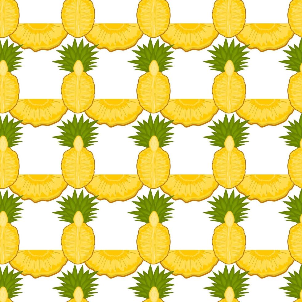 illustration på tema storfärgad sömlös ananas vektor