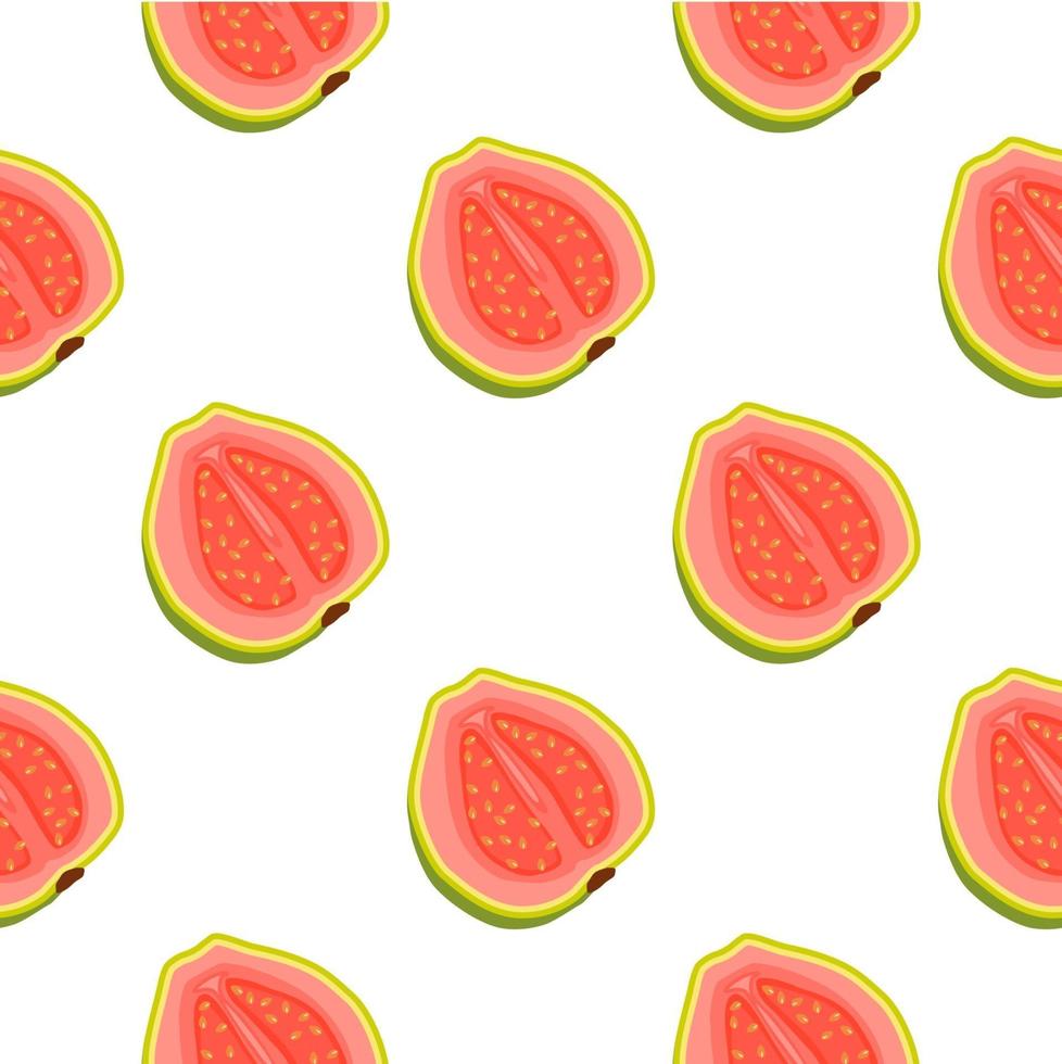 Illustration zum Thema große farbige nahtlose Guave vektor