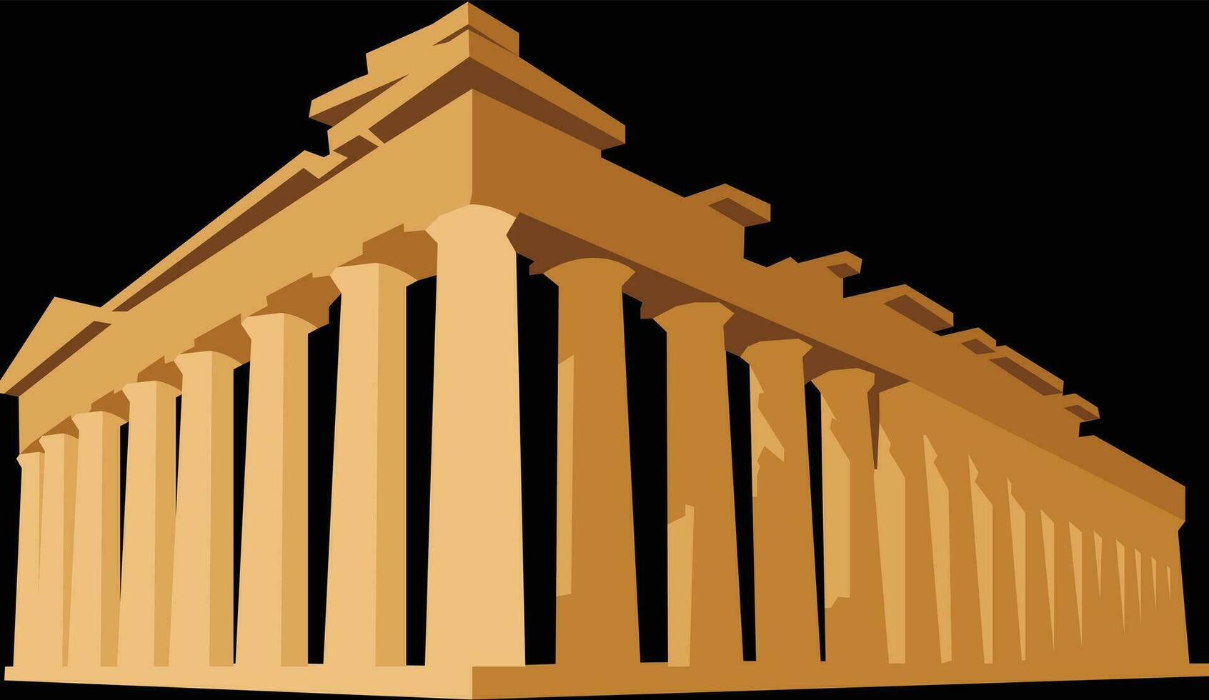 Akropolis von Athen Illustration vektor