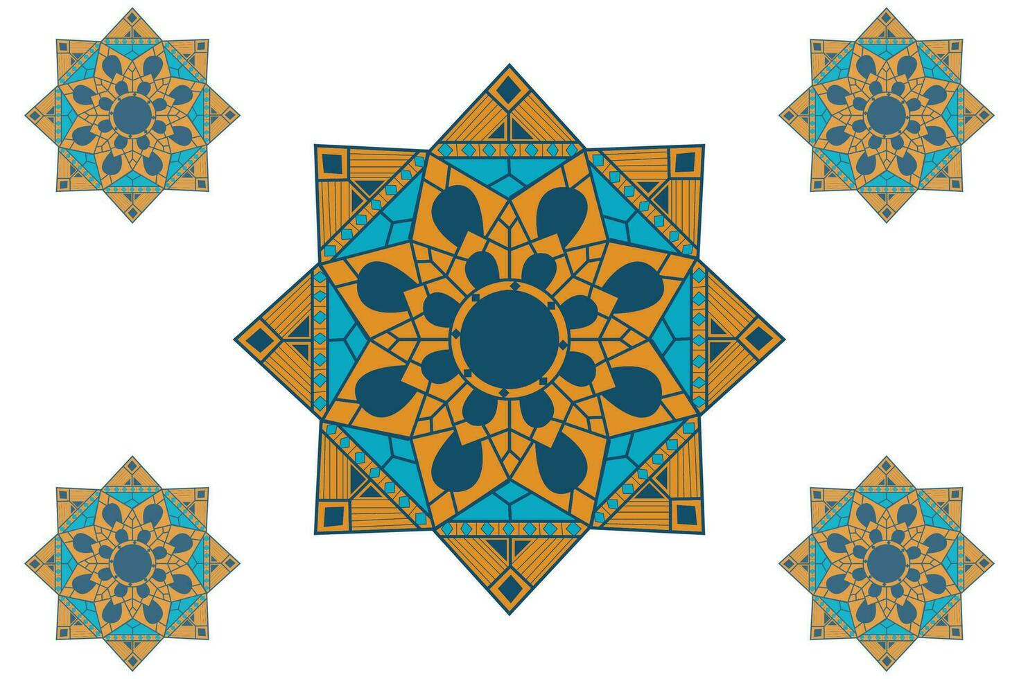 bunt Mandala Vektor Design. nahtlos Mandala Muster Hintergrund.