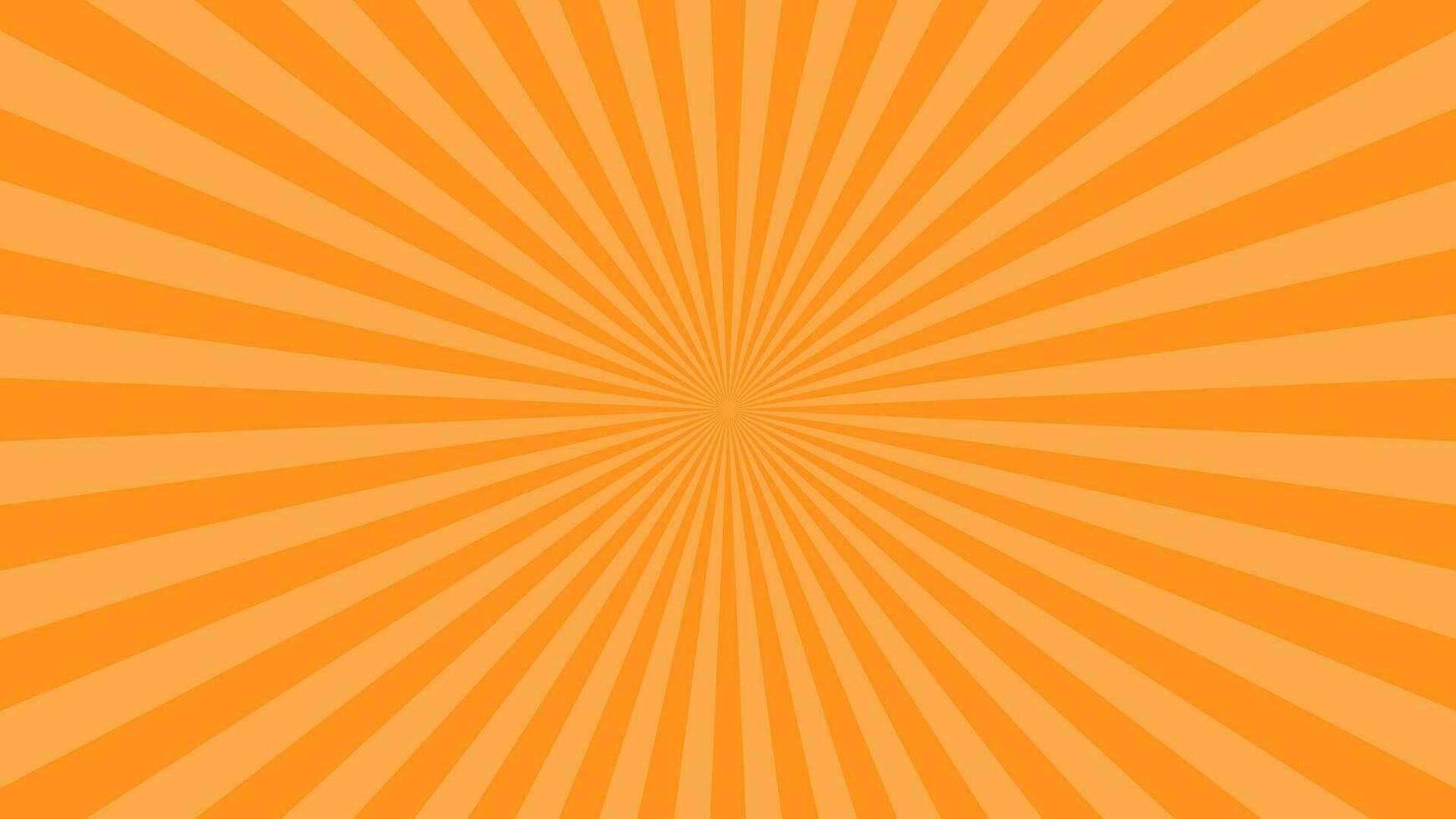 einfach Licht Orange radial Streifen Linien Vektor Hintergrund