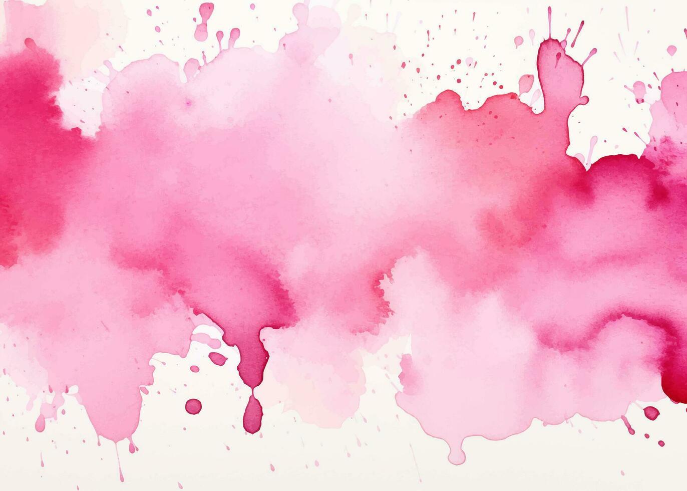 vattenfärg abstrakt stänk, spray. Färg målning vektor textur. rosa bakgrund.