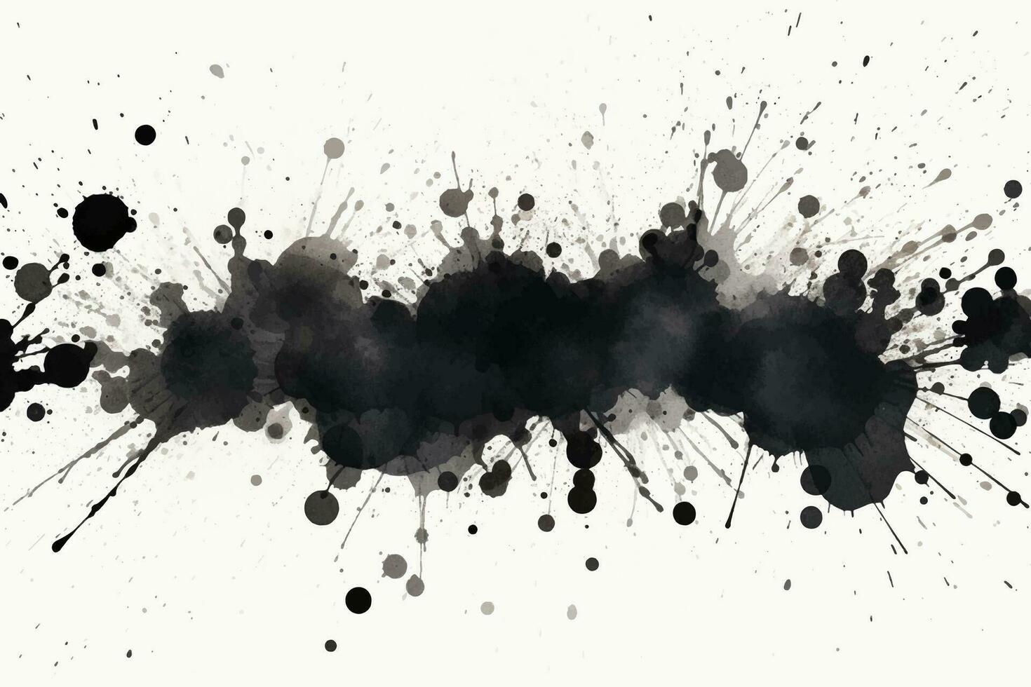 Aquarell abstrakt Spritzen, sprühen. Farbe Gemälde Vektor Textur. schwarz Hintergrund.