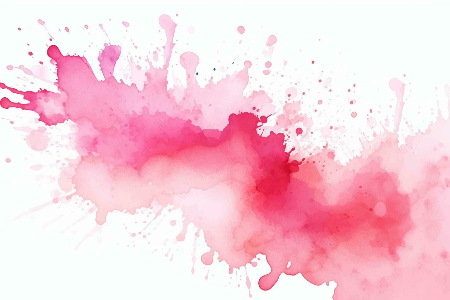 Aquarell abstrakt Spritzen, sprühen. Farbe Gemälde Vektor Textur. Rosa Hintergrund.