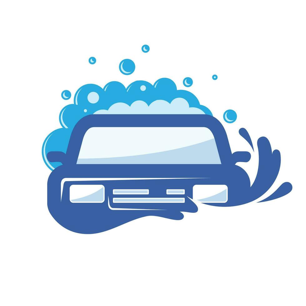 Auto waschen Automobil Reinigung Logo Konzept Design vektor