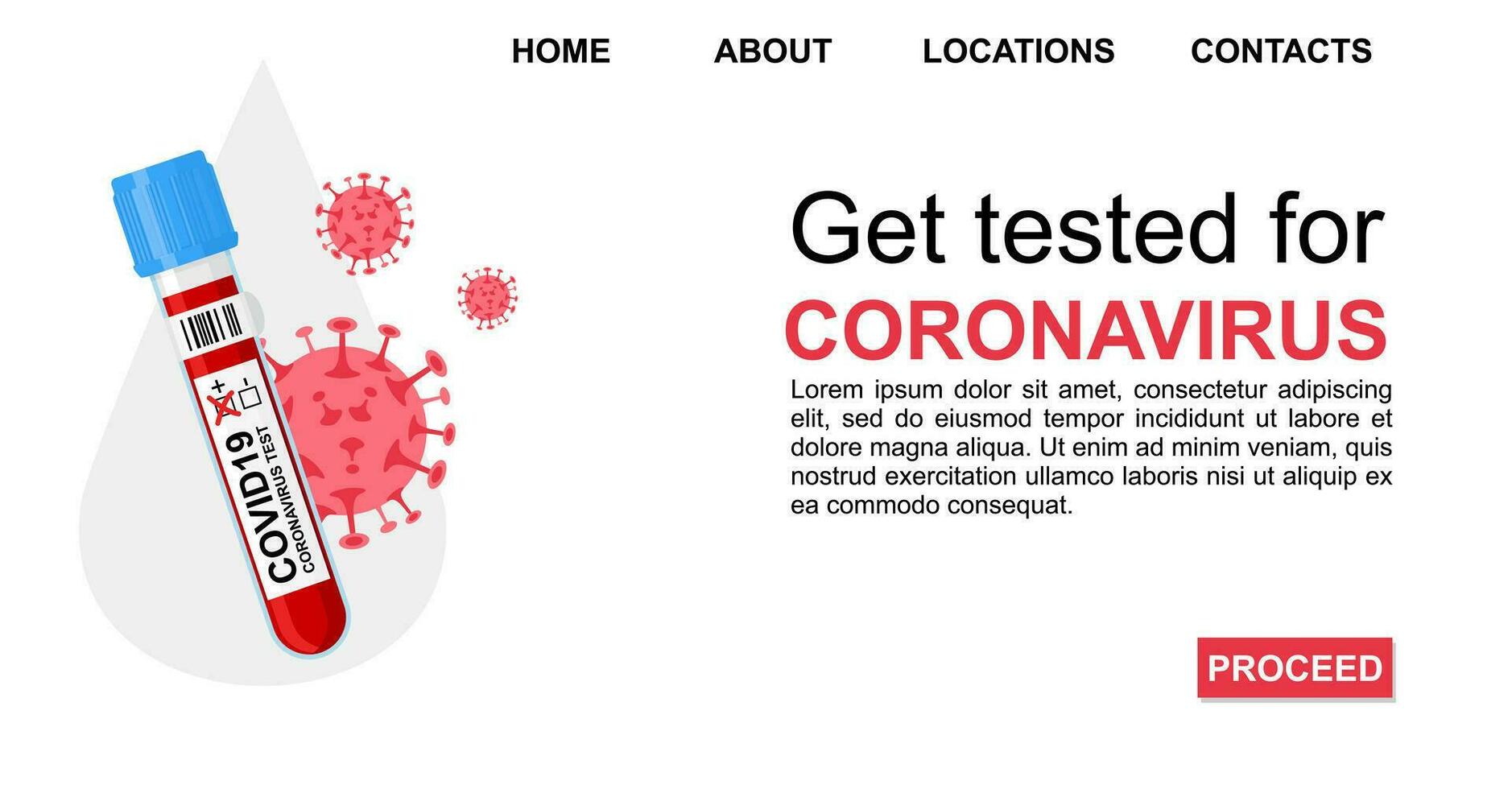 Coronavirus Infektion COVID-19. global Warnung von das Coronavirus Pandemie. vektor