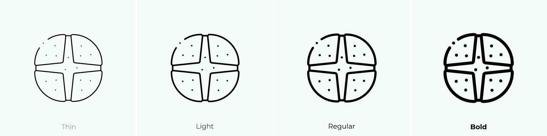 Limonade Brot Symbol. dünn, Licht, regulär und Fett gedruckt Stil Design isoliert auf Weiß Hintergrund vektor