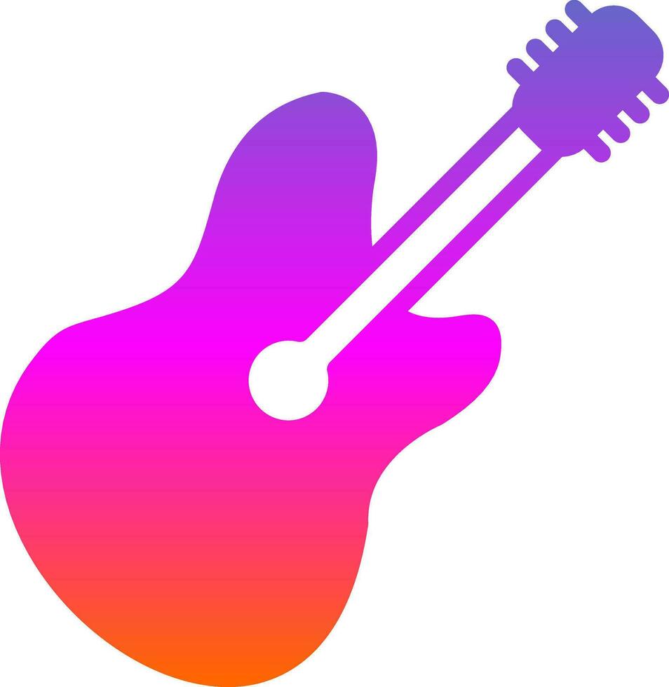 Gitarren-Vektor-Icon-Design vektor