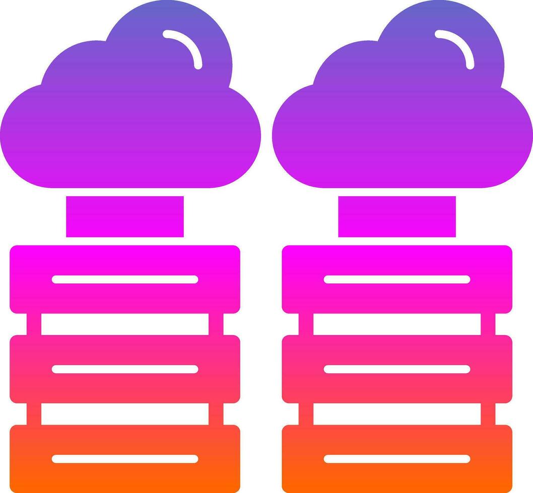 Cloud-Speicher-Vektor-Icon-Design vektor