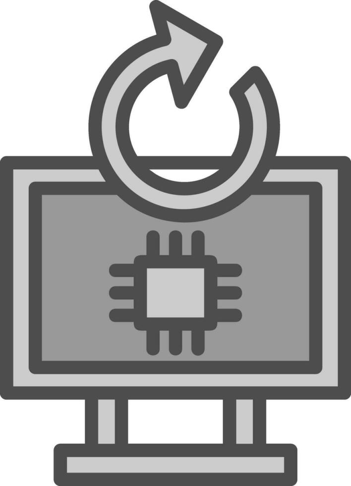 Hardware- Aktualisierung Vektor Symbol Design