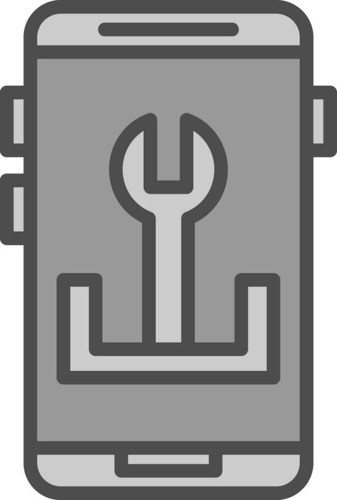 App Fehlerbehebung Vektor Symbol Design