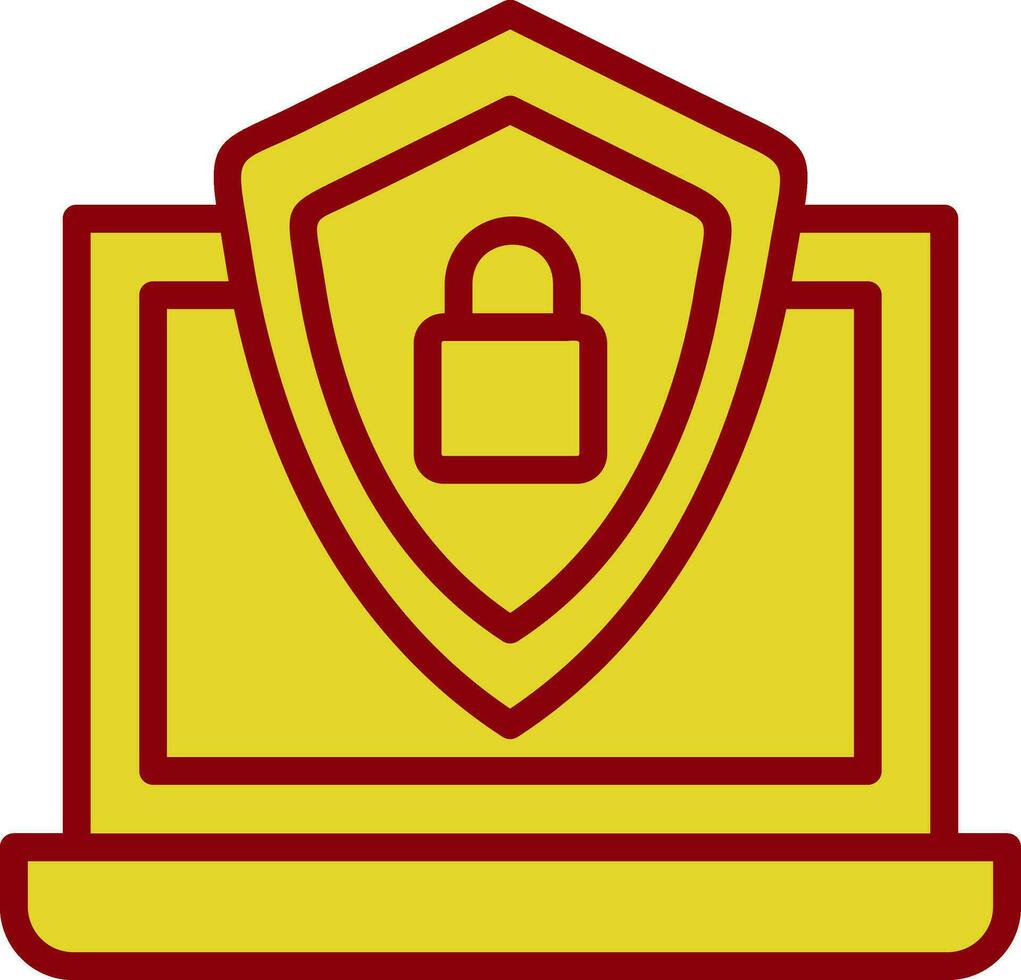 System Sicherheit Vektor Symbol Design