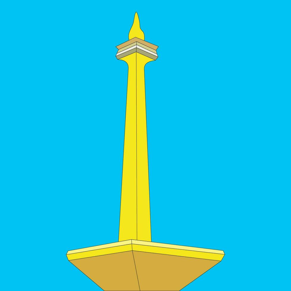 monumen nasional monas vektor