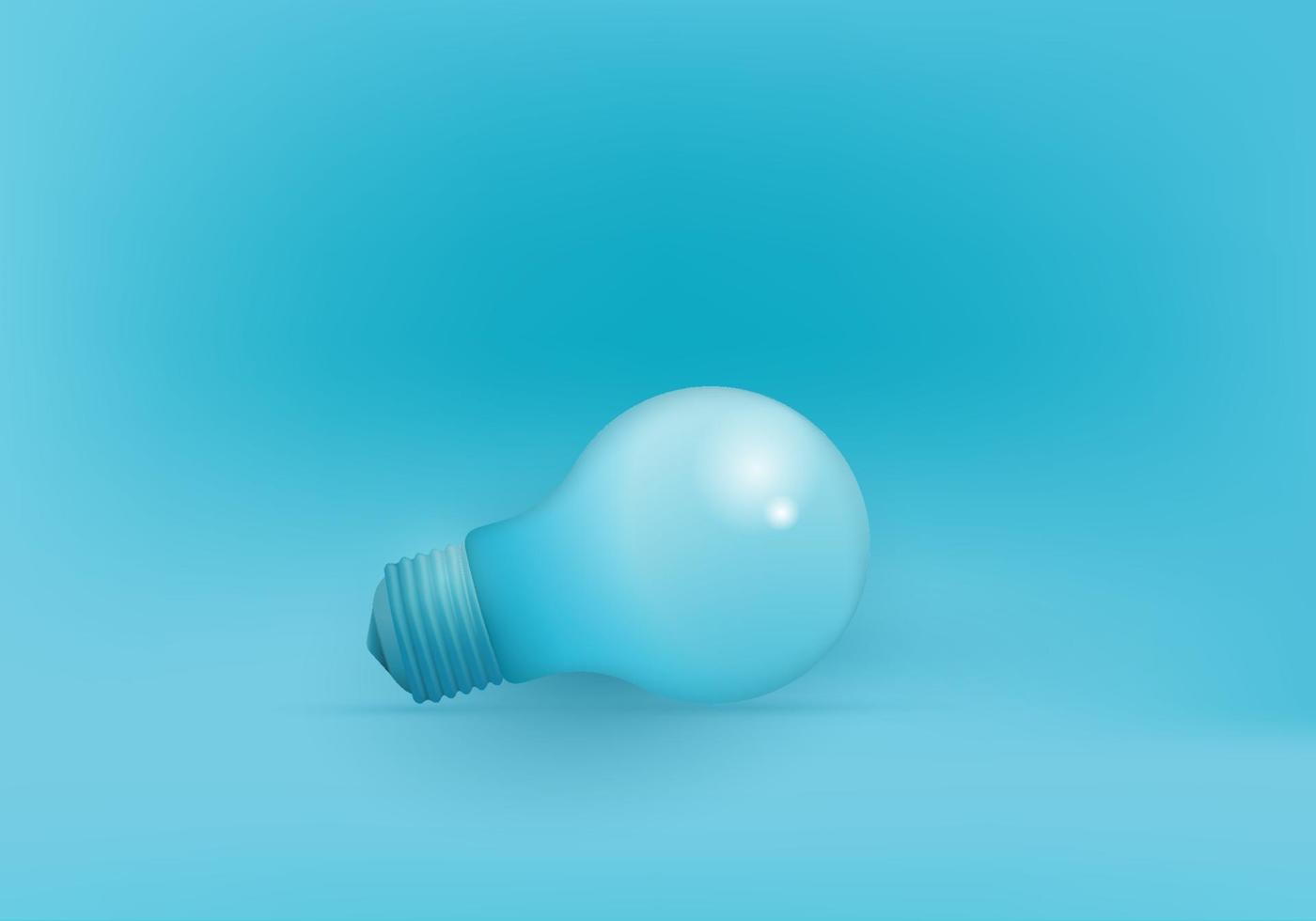 Glühbirne kreative Ideenkreativität, neue Idee und Konzept mit Glühbirne vektor
