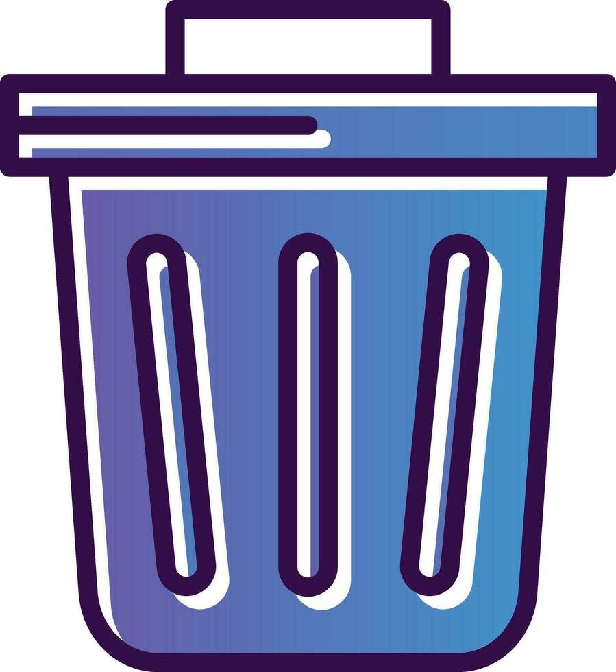 Trash-Vektor-Icon-Design vektor