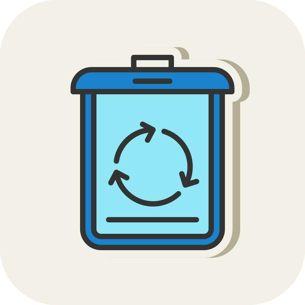 Recycling-Vektor-Icon-Design vektor