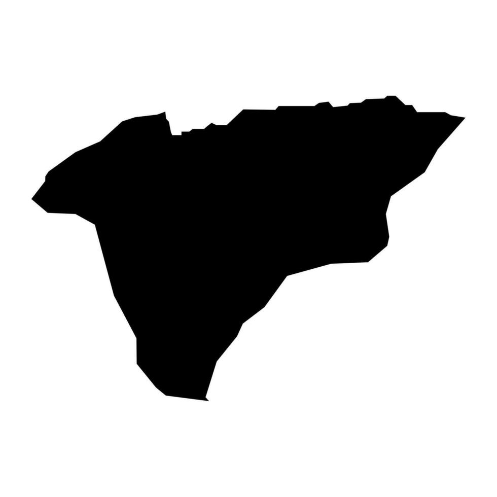 beni abbes provins Karta, administrativ division av Algeriet. vektor