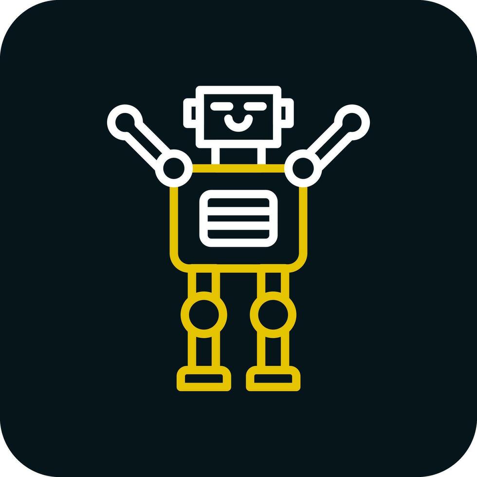 Robotik-Vektor-Icon-Design vektor