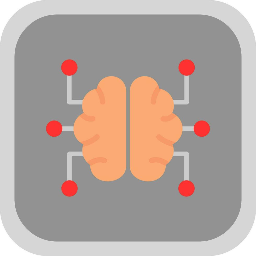 Gehirn-Vektor-Icon-Design vektor