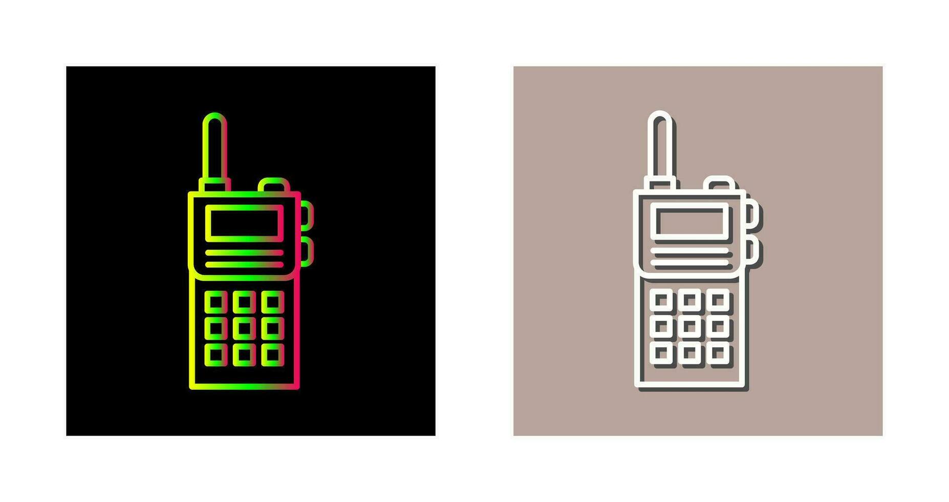 Walkie-Talkie-Vektorsymbol vektor