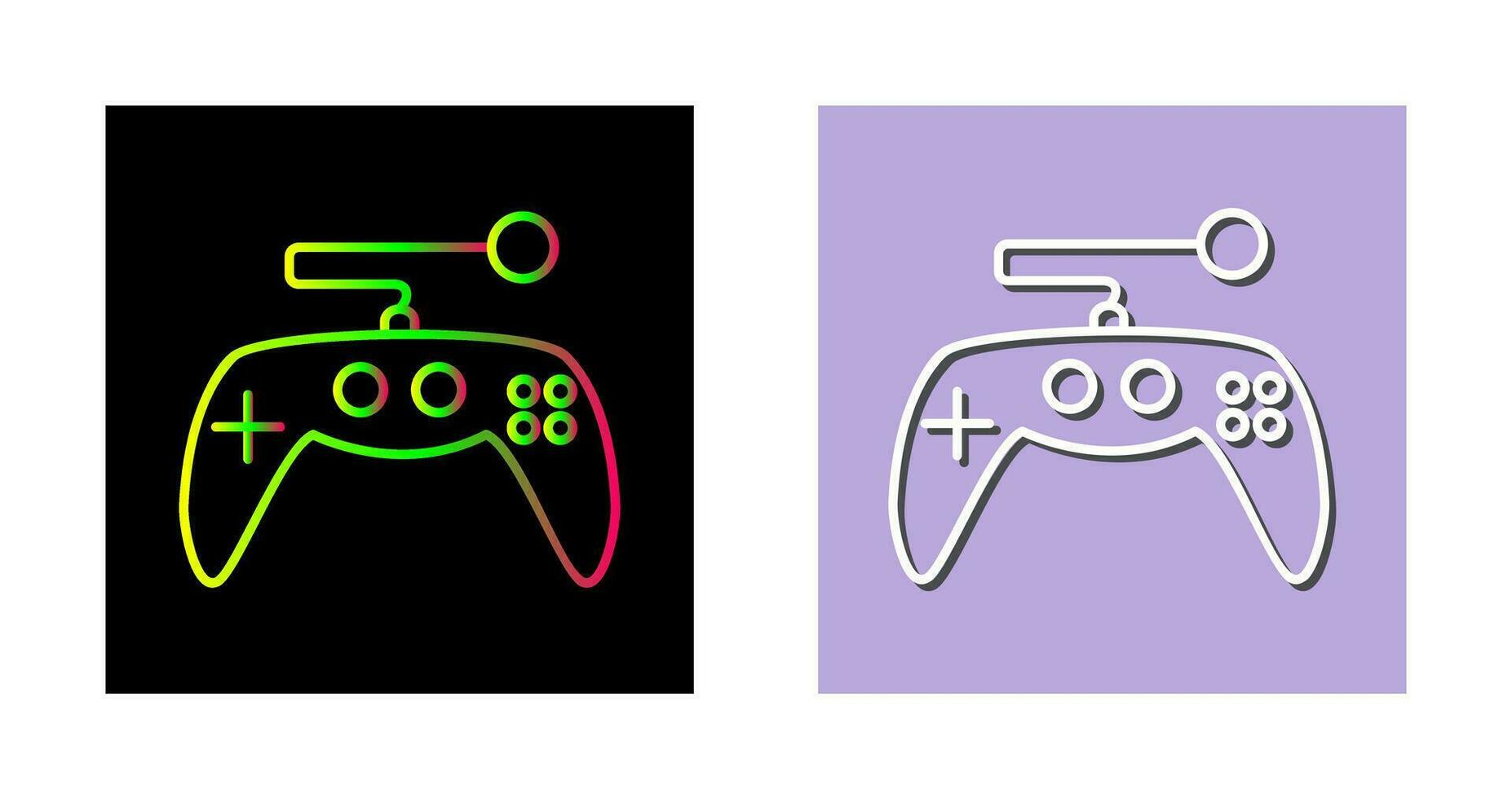 Einzigartiges Vektorsymbol für die Spielsteuerung vektor