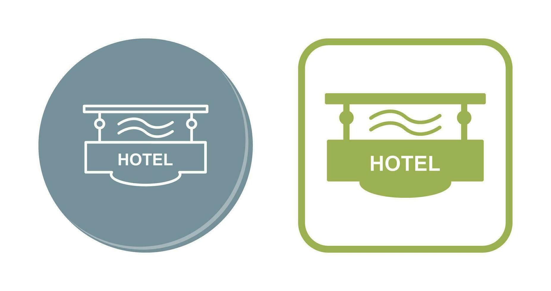 Vektorsymbol für Hotelzeichen vektor