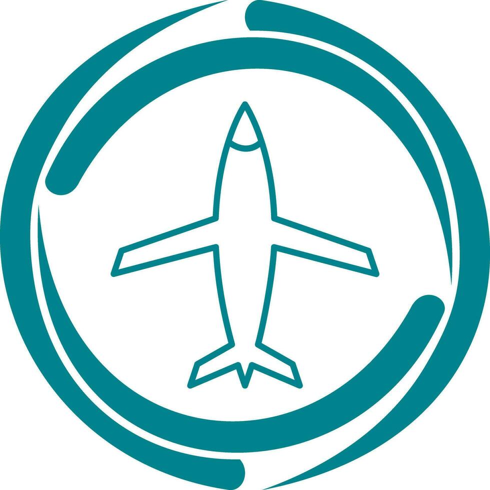 Flugzeug-Vektor-Symbol vektor