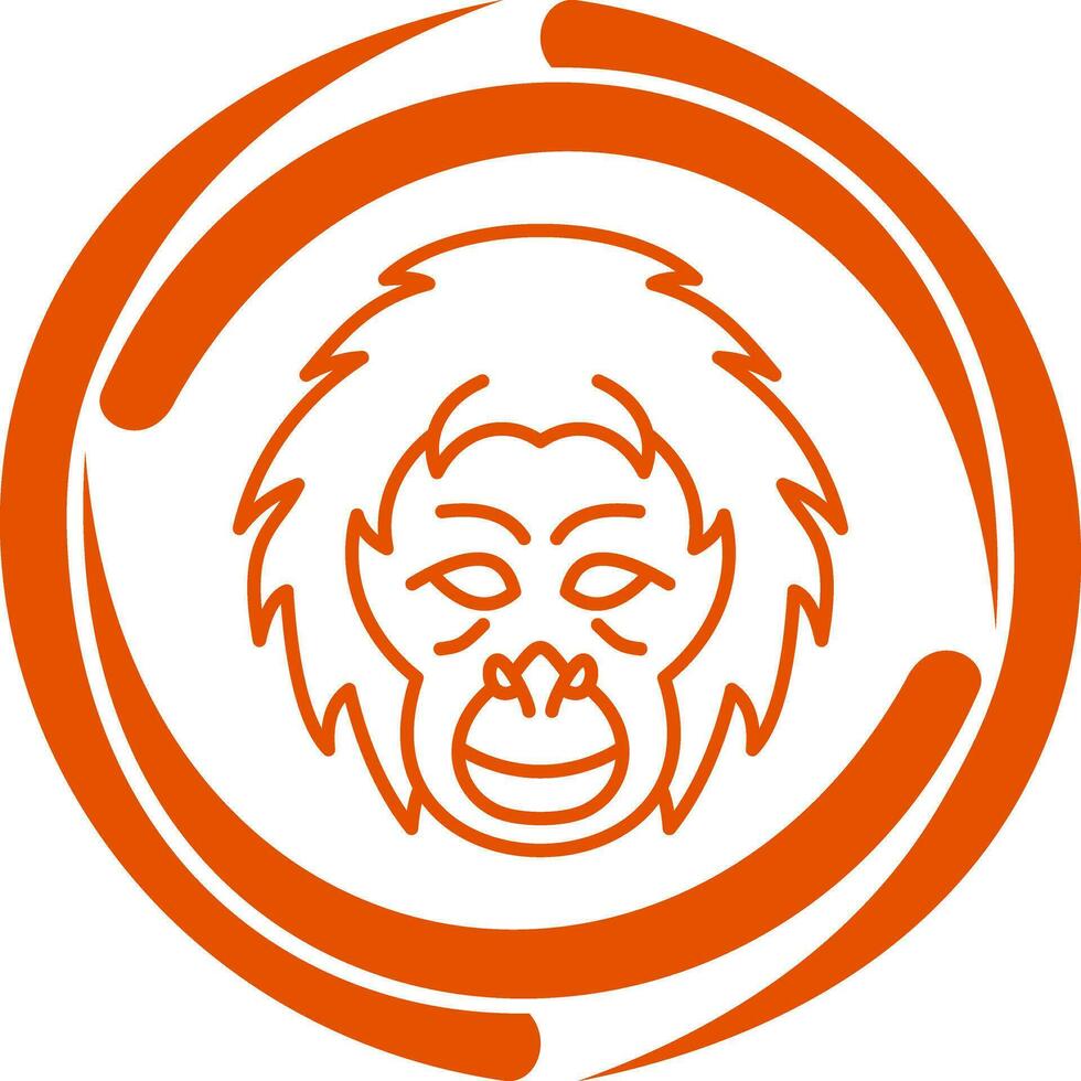 orangutang vektor ikon