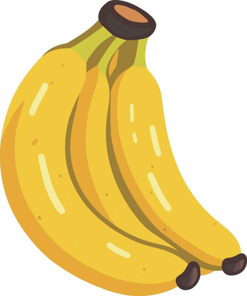illustration vektor banan på vit bakgrund