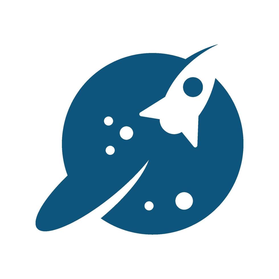Plats planet ikon logotyp design vektor