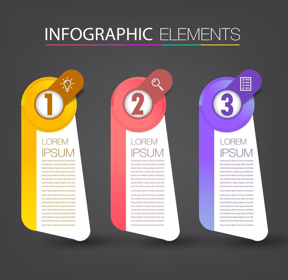 moderne Textfeld-Vorlage, Infografik-Banner vektor