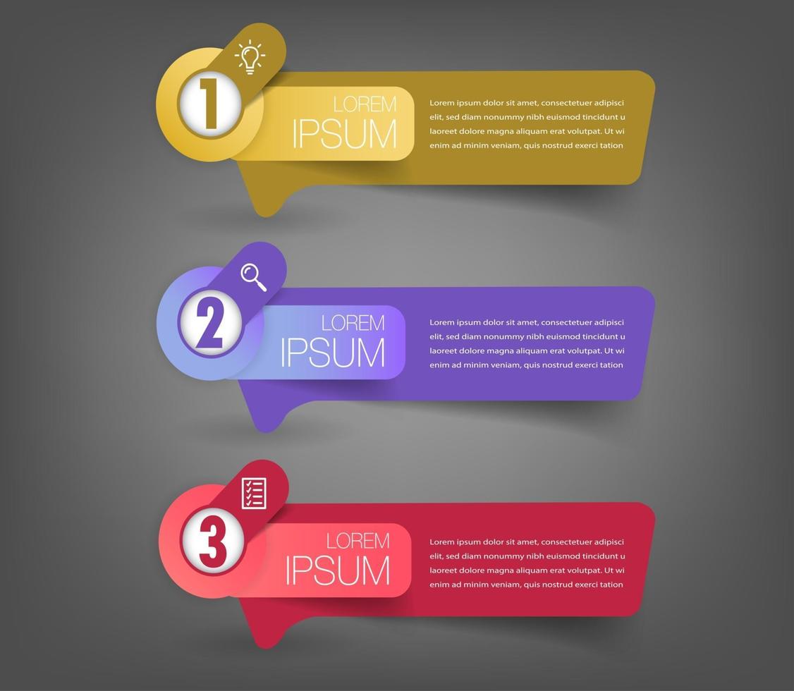 modern text rutmall, infographics banner vektor