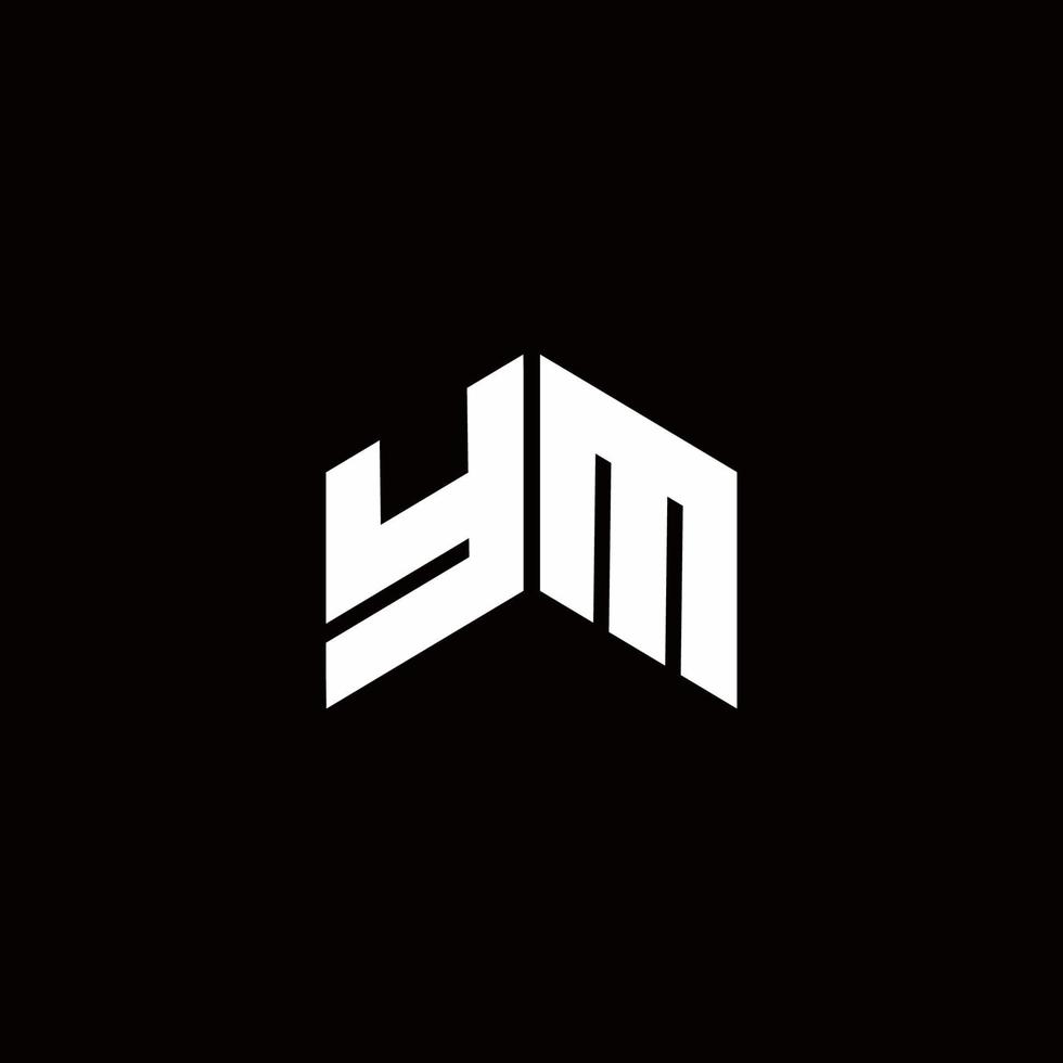 ym Logo Monogramm moderne Designvorlage vektor